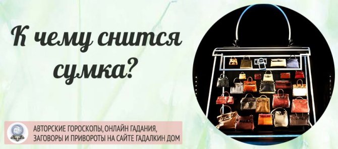 К чему снится сумка